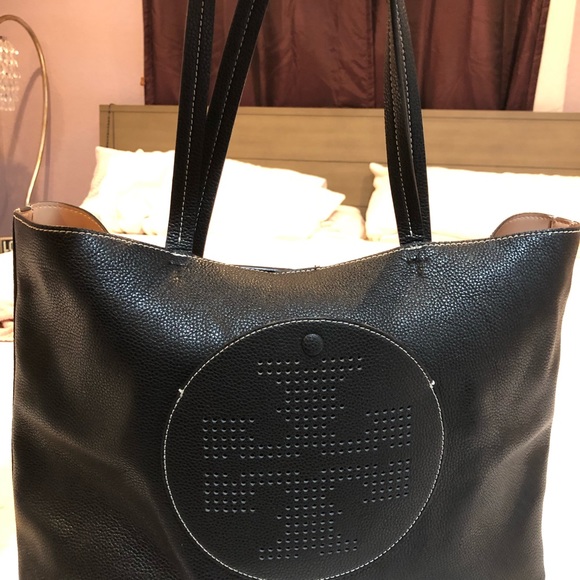 tory burch logo tote